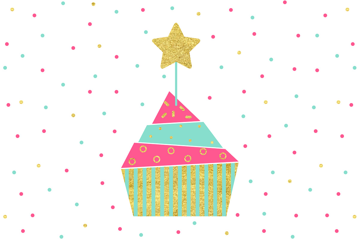 Birthday Cake Card in Illustrations - product preview 8