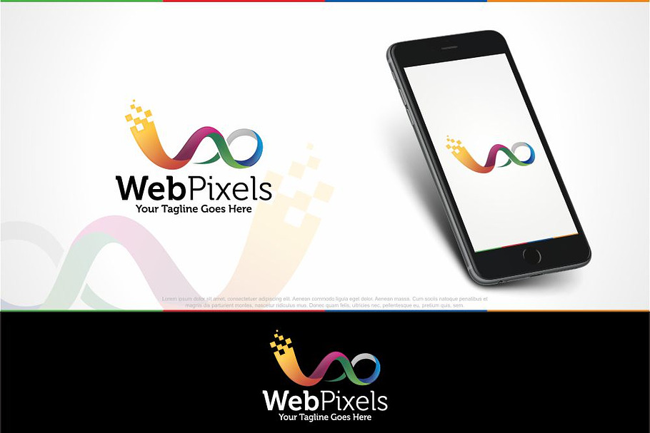 Web Pixels | Letter W Logo Template