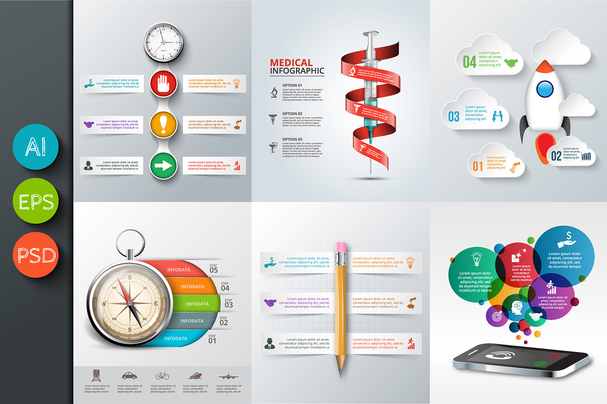 Business infographic templates v4 in Presentation Templates - product preview 8
