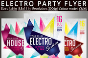 Electro House Party Flyer Poster