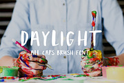 Daylight brush font