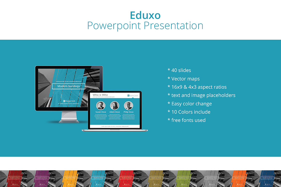 Powerpoint Presentation - Eduxo in PowerPoint Templates - product preview 8