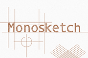 Monosketch - 3 fonts