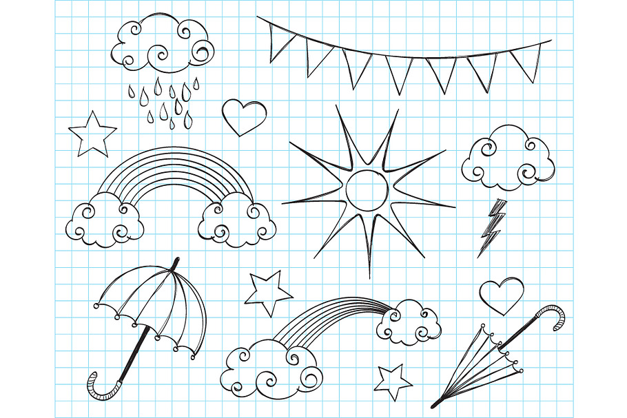 Doodle Weather Clip Art