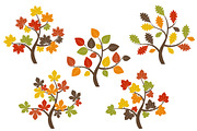 Fall Trees Clip Art