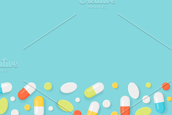 Medicine Pills Illustrations in Illustrations - product preview 1