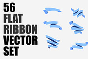 56 Ribbons Vector Set