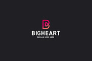 Big Heart • Letter B Logo Template