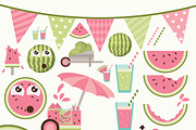 Summer Watermelon clipart