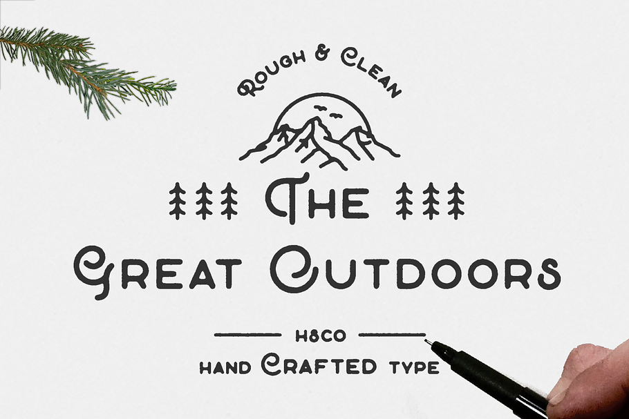 The Great Outdoors in Display Fonts - product preview 8