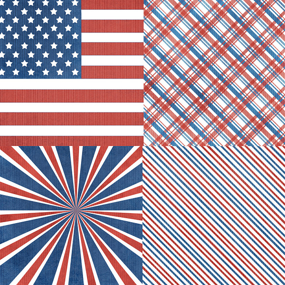 American Pride-Mega Paper Pack in Patterns - product preview 1