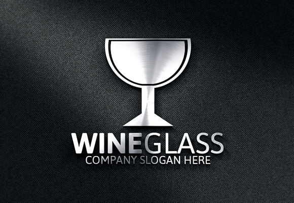 Wine Glass Logo in Logo Templates - product preview 2