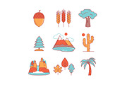 Nature and forest icons