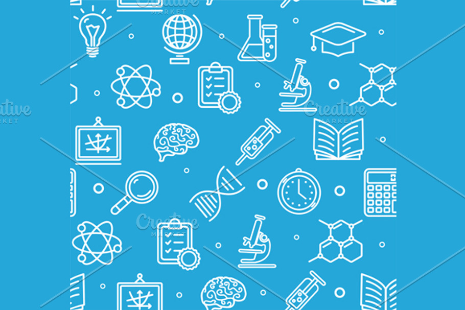 Education Science Background in Patterns - product preview 8