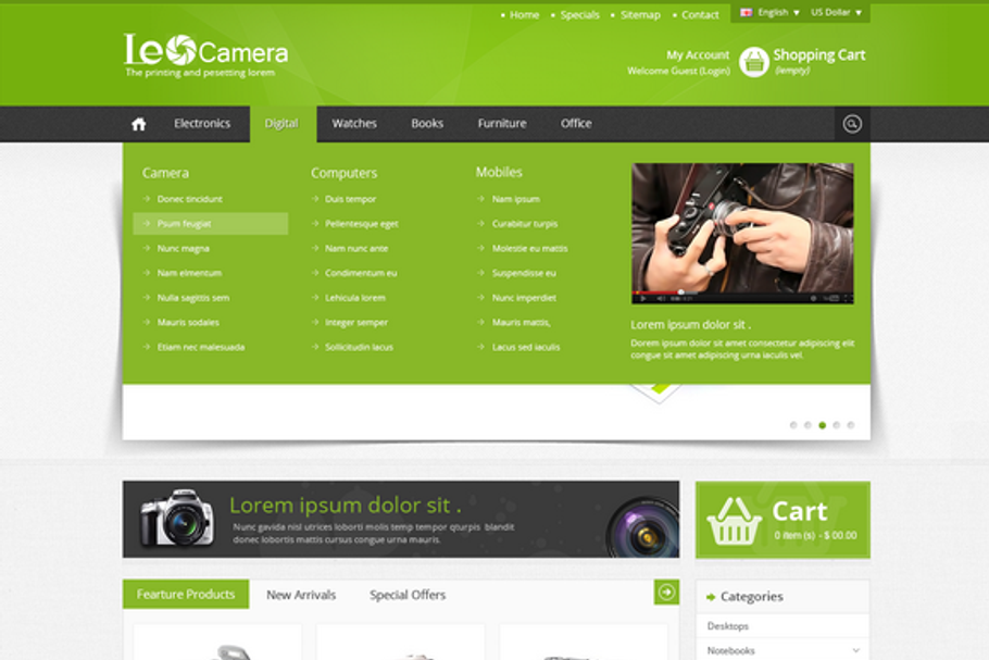Leo Camera Prestashop Theme in Themes - product preview 8
