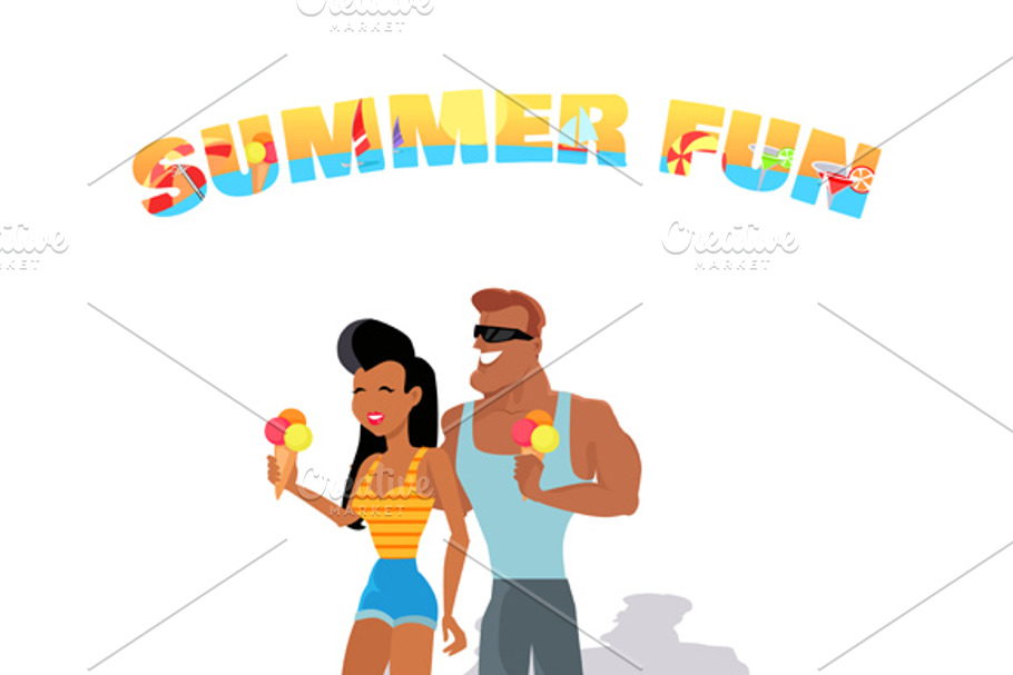 People Relax Summer in Illustrations - product preview 8