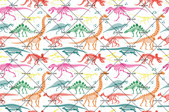 Collection of Dinosaur Skeletons  in Illustrations - product preview 3