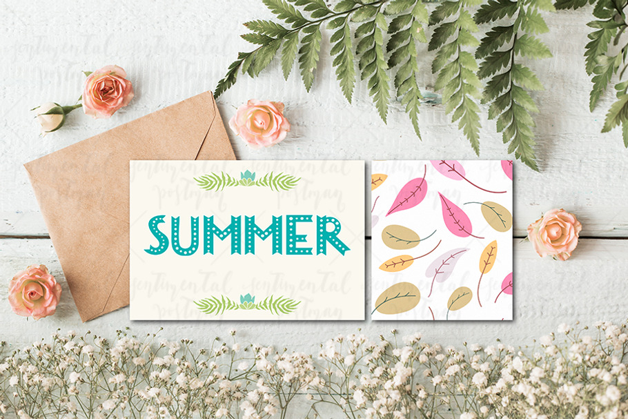 Editable mockup with flowers in Print Mockups - product preview 8