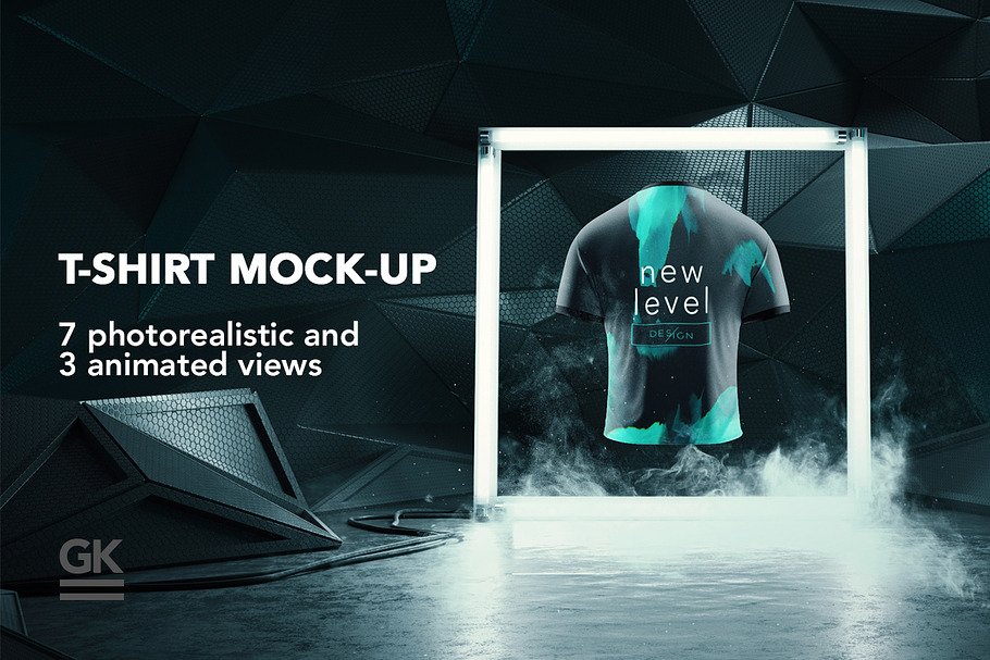 Man T-shirt Mock-up / Animated shots in Product Mockups - product preview 8