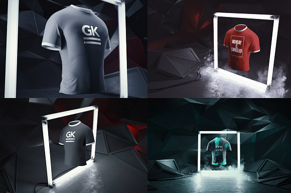 Man T-shirt Mock-up / Animated shots in Product Mockups - product preview 4
