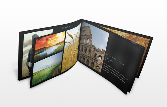 Dark Minimal Portfolio Book Template in Presentation Templates - product preview 2