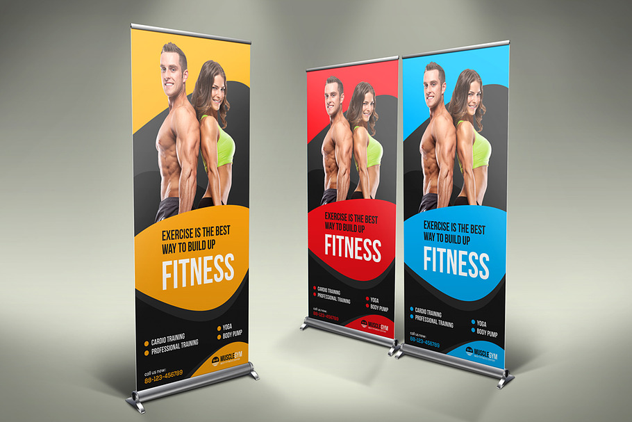 Fitness Roll-up Banner 