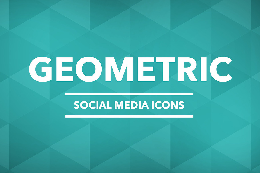 Social Media Icons Geometric Style in Graphics - product preview 8