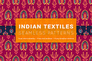 India watercolor seamless patterns