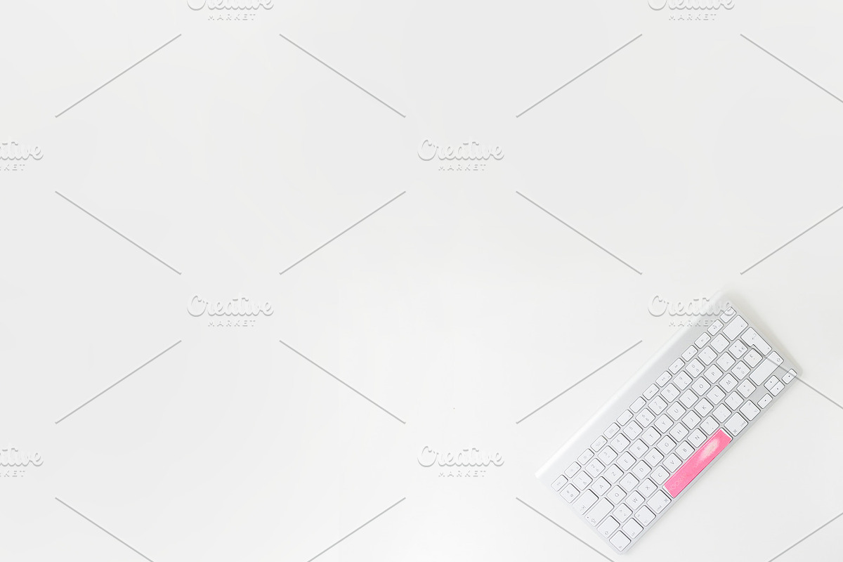 iMac keyboard pink touch. Hero Image in Product Mockups - product preview 8