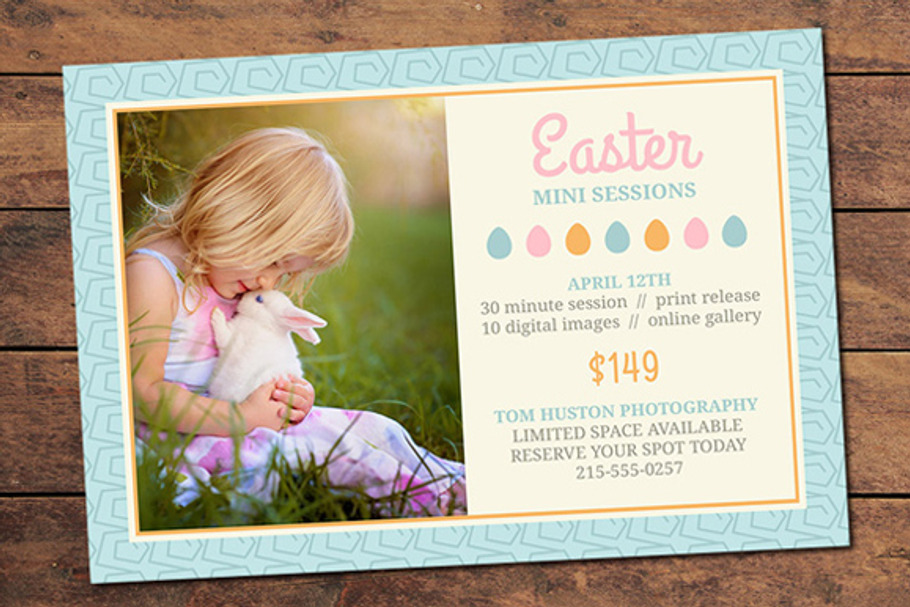 Easter Mini Session Card