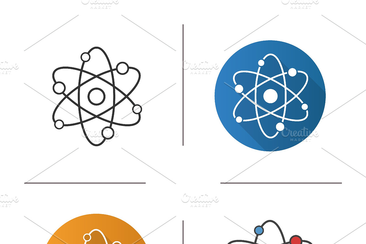 Atom icon. Vector in Graphics - product preview 8