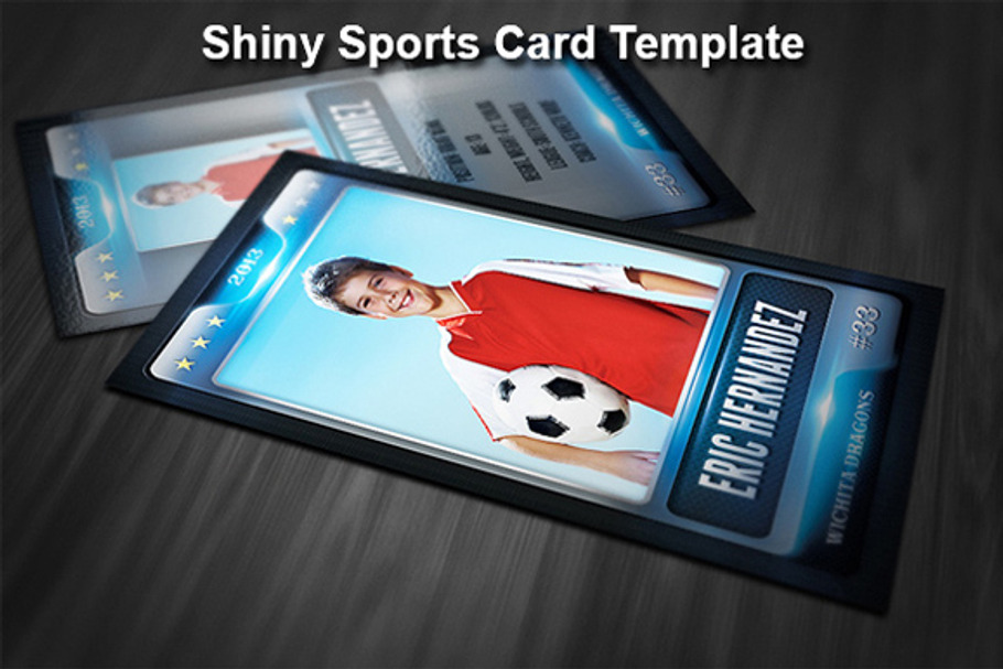 Shiny Sports Card Template