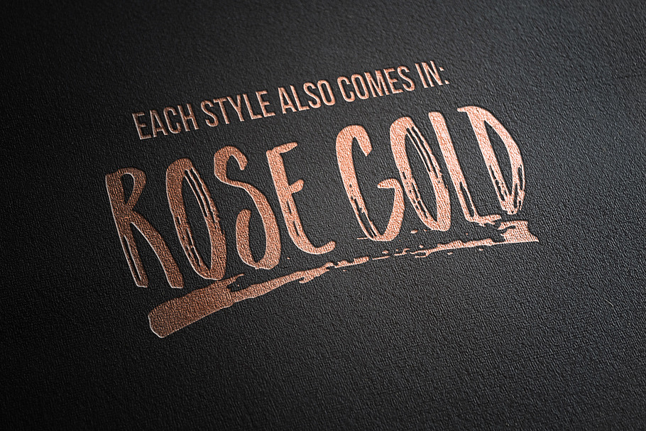 Gold Foil Layer Styles Photoshop in Add-Ons - product preview 8