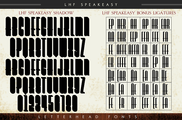 LHF Speakeasy Package in Display Fonts - product preview 2