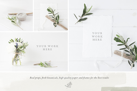 The Olive & White Mockup Bundle in Print Mockups - product preview 1