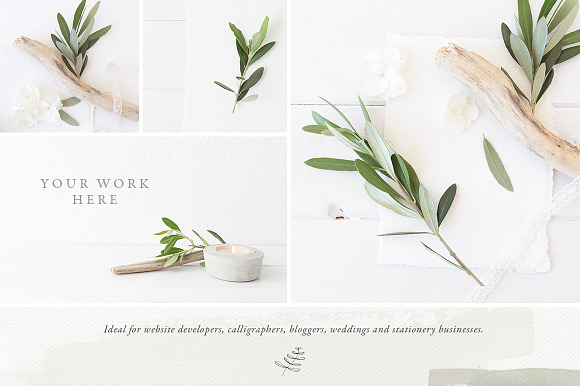 The Olive & White Mockup Bundle in Print Mockups - product preview 3