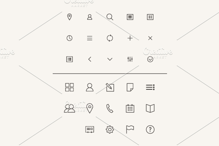 Vector Icons Set in Flat Style in Icons - product preview 8