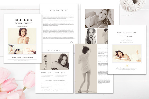 Boudoir Marketing Set in Magazine Templates - product preview 1