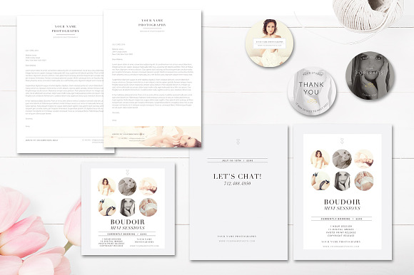 Boudoir Marketing Set in Magazine Templates - product preview 2