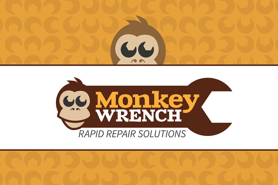 Monkey Wrench Logo in Logo Templates - product preview 8