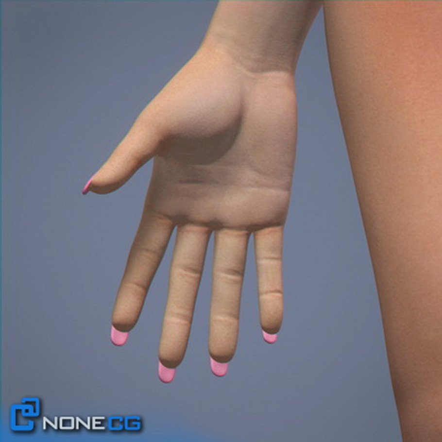 Rigged Adult Female Angie in People - product preview 12