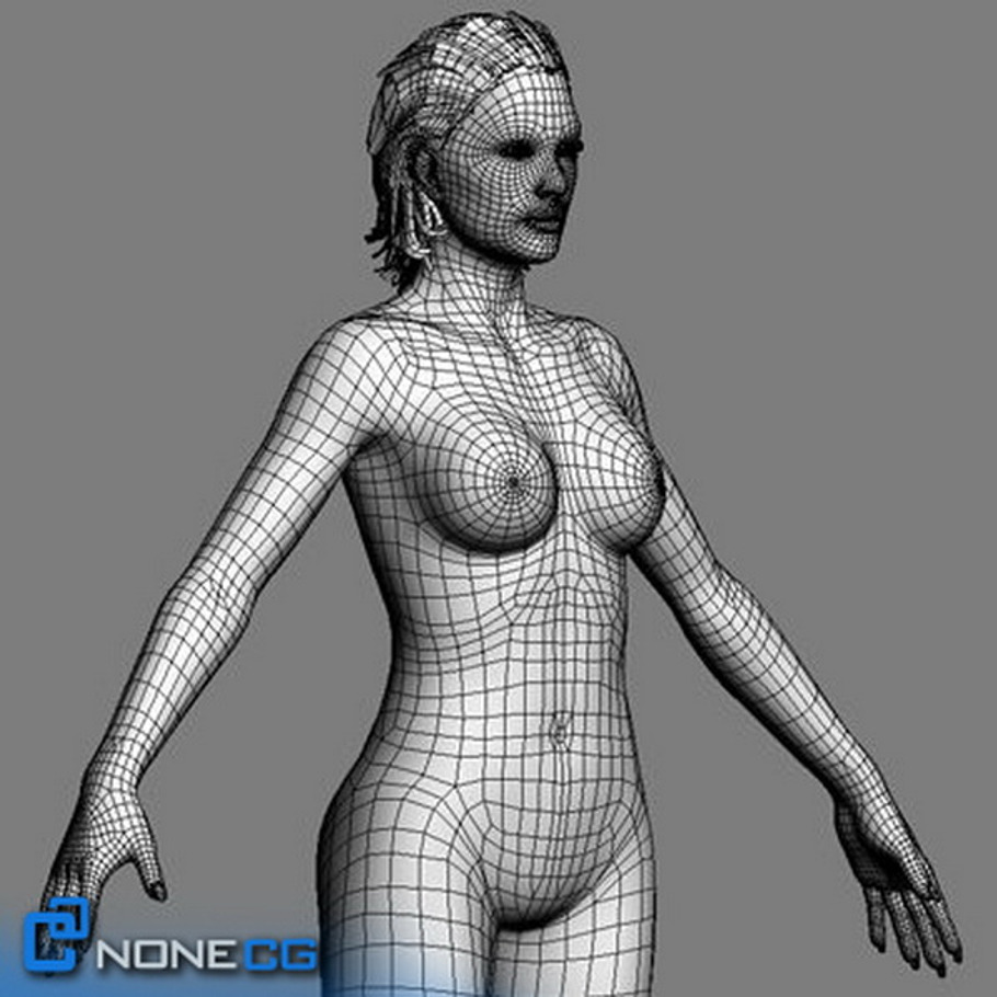 Rigged Adult Female Angie in People - product preview 21