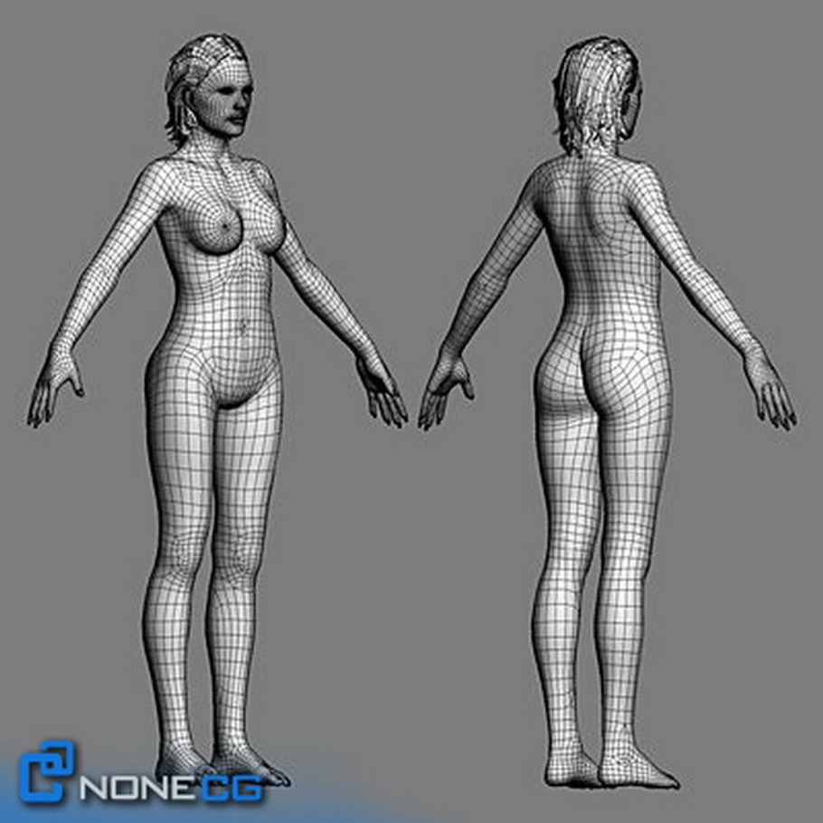 Rigged Adult Female Angie in People - product preview 22
