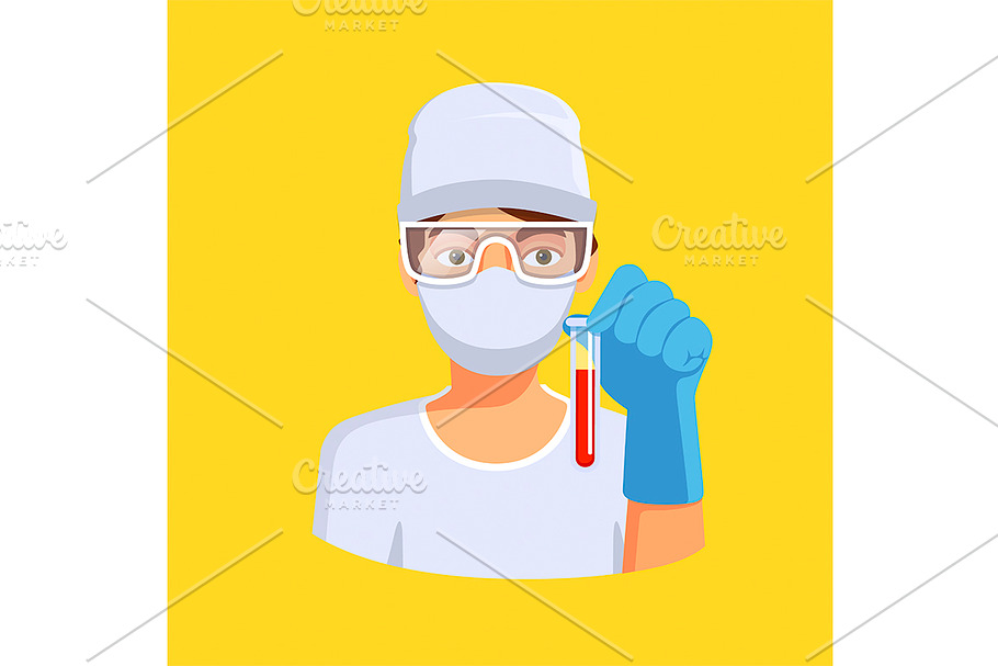 Doctor or medical lab worker