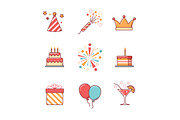 Birthday icons