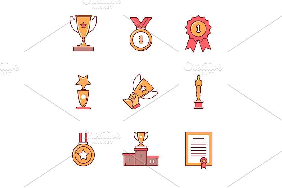 Award winner icons in Icons - product preview 8