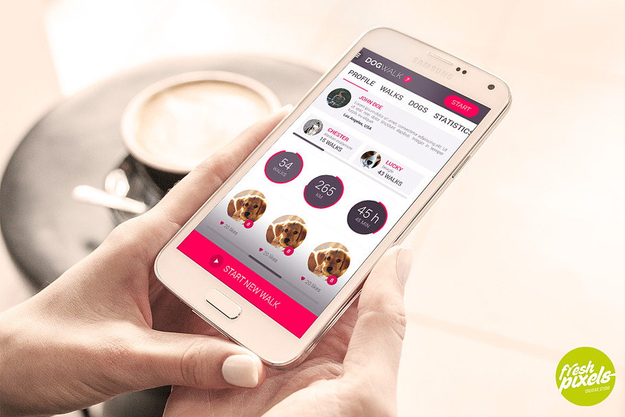 DogWalk - App Design in App Templates - product preview 8