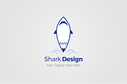Shark Design logo Template
