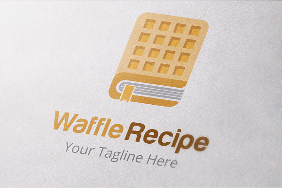 Waffle Recipe Logo Template in Logo Templates - product preview 1