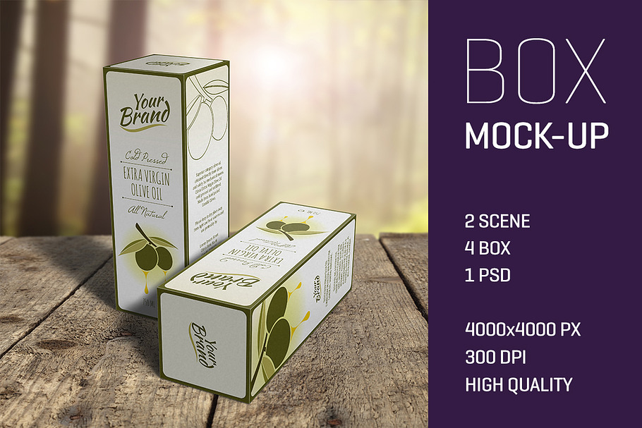 Olive Oil or Wine Box Mockup in Product Mockups - product preview 8